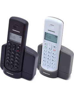 Daewoo DTD 1350 Ασύρματο Τηλέφωνο Μαύρο Λευκό