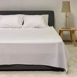 Naf Naf Σετ Σεντόνια Υπέρδιπλα Βαμβακοσατέν 240x270 Unique White