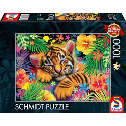 Puzzle Schmidt Tiger Flower 1000 Κομμάτια
