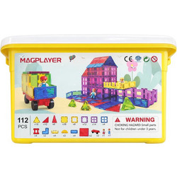 Magplayer Magnetic Tiles Set 112τμχ
