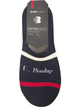 EKMEN Monday Ανδρικές Κάλτσες Σοσόνια με Σχέδια Navy Μπλε S4U448