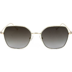 Safilo LINEA/T 11/S 84E Γυναικεία Γυαλιά Ηλίου Τετράγωνα Μεταλλικά Χρυσά με Γκρι Φακό