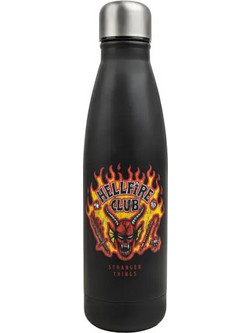 Cinereplicas Stranger Things Hellfire Lives Παιδικό Παγούρι Ανοξείδωτο Μαύρο 500ml