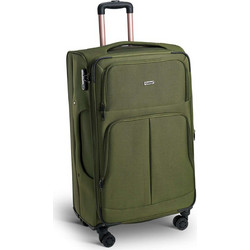 Xplorer 15905 Βαλίτσα Μεγάλη 78x46x31cm με 4 Ρόδες Χακί