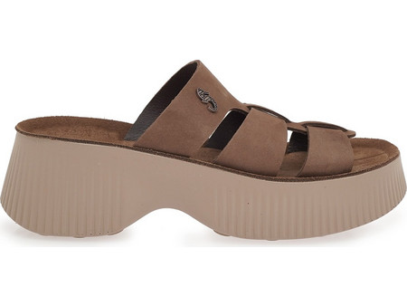 Fantasy Sandals Ανατομικές Καλοκαιρινές Γυναικείες Πλατφόρμες Χαμηλές Καφέ S2110