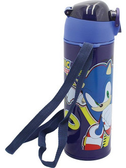 Gim Sonic Classic Παιδικό Παγούρι Θερμός Ανοξείδωτο BPA Free Μπλε 450ml