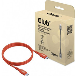 CLUB3D CAC-1511 USB-C to USB-C 1m Red