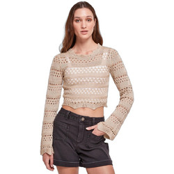 Urban Classics Γυναικείο Καλοκαιρινό Crop Top Πλεκτό Μπεζ TB5970-03680