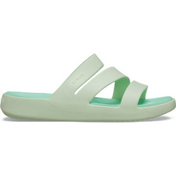 Crocs Getaway Strappy Γυναικείες Παντόφλες Καλοκαιρινές Ανατομικές Αντιολισθητικές Βεραμάν 209587-3YH