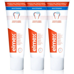 Elmex Caries Protection Gentle White Οδοντόκρεμα για Λεύκανση 3x75ml