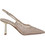 Lara Conte Γόβες Slingback Δερμάτινες με Λεπτό Ψηλό Τακούνι & Στρας Χρυσές U47007335-6M8