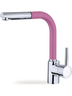 Teka ARK 938 23938120FP Μπαταρία Κουζίνας Πάγκου Διπλής Παροχής Ανάμεικτη με Ντουζ Ροζ