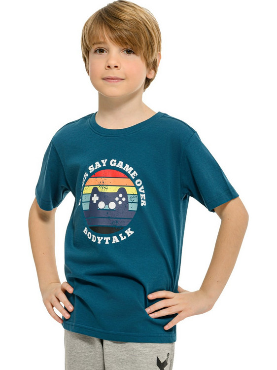 BodyTalk Παιδικό T-Shirt Κοντομάνικο Πετρόλ 1261-752728-04008