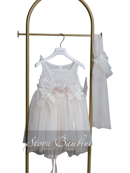 Stova Bambini Βαπτιστικό Φόρεμα 2τμχ SS26G9
