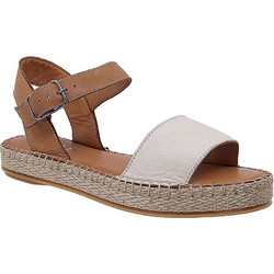 Boxer Δερμάτινα Γυναικεία Σανδάλια Λευκά Καφέ 98167-10-025