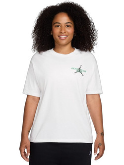 Jordan Sport Γυναικείο Αθλητικό T-Shirt Λευκό Πράσινο Mint IF2221-101