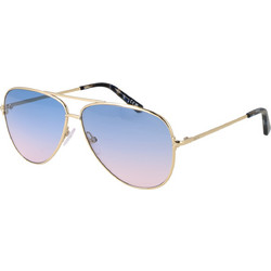 Emilio Pucci EP0229 32W Γυναικεία Γυαλιά Ηλίου Aviator Μεταλλικά Χρυσά με Μπλε Φακό