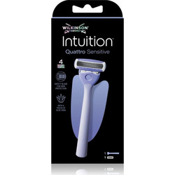 Wilkinson Sword Intuition Quattro Sensitive Γυναικείο Ξυραφάκι με Ανταλλακτικές Κεφαλές με 4 Λεπίδες & Λιπαντική Ταινία 1τμχ