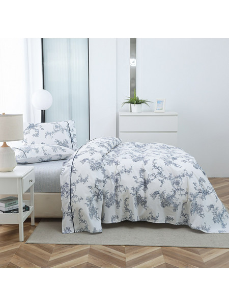 Liolios Home Σετ Σεντόνια Υπέρδιπλα Βαμβακοσατέν 245x270 Lorena