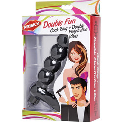Xr Brands Frisky Double Πρωκτική Σφήνα Μαύρη