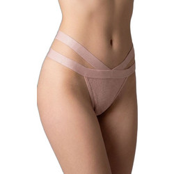 Milena By Paris Γυναικείο String Μπεζ 6965