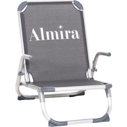 HomeMarkt Almira Καρεκλάκι Παραλίας Αλουμινίου Γκρι HM5053.10