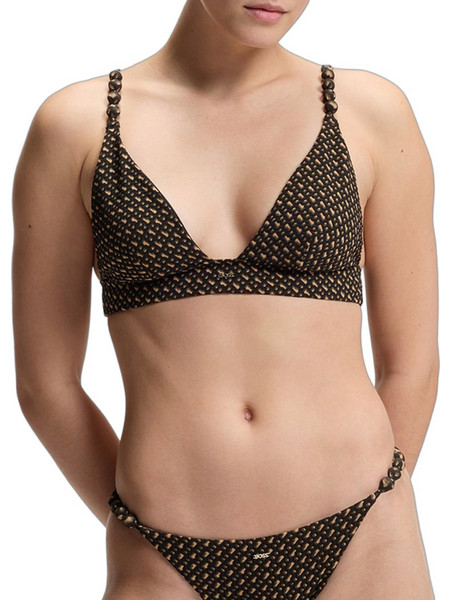 Hugo Boss Bikini Top Τριγωνάκι Σοκολατί 50561303-960