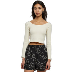 Urban Classics Γυναικείο Χειμερινό Crop Top Ριπ Εκρού TB5416-02903