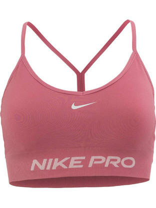 Nike Pro Seamless Αθλητικό Μπουστάκι με Μέτρια Στήριξη Ροζ IR4154-641