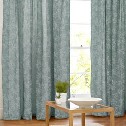 WhiteEgg Κουρτίνα Παραθύρου Floral με Τρέσα 200x150 K0112-7