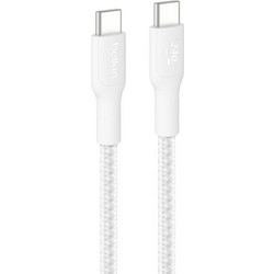 Belkin CAB025HQ3MWH Braided USB-C to USB-C 240W 3m White