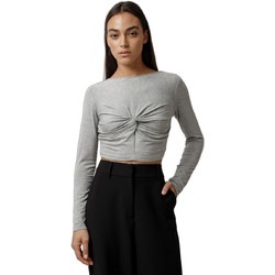 Helmi Γυναικείο Χειμερινό Crop Top Γκρι 56-03-010