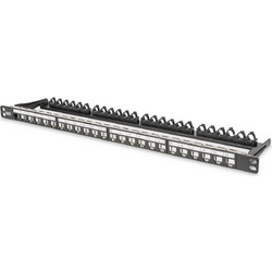 Digitus DN-91422 Patch Panel Keystone Rack 0.5U 24 Θυρών Cat.6a Shielded