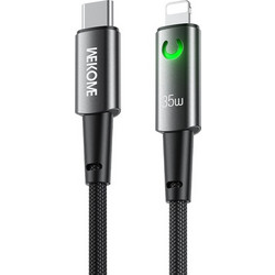 Wekome WDC-130 Braided USB-C to Lightning Cable 35W 1.2m Black