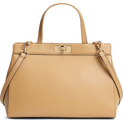 Tommy Hilfiger Modern Satchel Γυναικεία Τσάντα Χειρός από Δερματίνη Μπεζ AW0AW18729-RBL