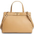 Tommy Hilfiger Modern Satchel Γυναικεία Τσάντα Χειρός από Δερματίνη Μπεζ AW0AW18729-RBL