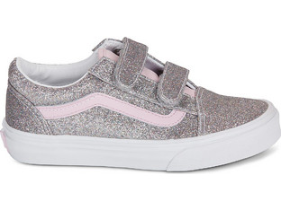 Vans Old Skool Παιδικά Sneakers Ασημί Ροζ VN000CYAHN31