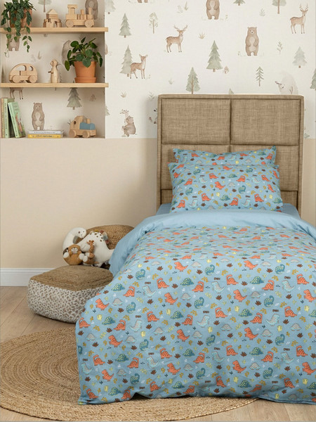 Sunshine Home Cotton Feelings Kids 54 Παιδική Παπλωματοθήκη Μονή Βαμβακερή 170x250 Γαλάζια
