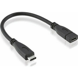 Roline USB-C Female to USB-C 0.15m Black 11.02.9015