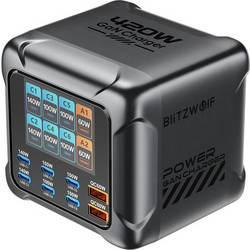 Blitzwolf BW-S33 Βάση Φόρτισης με 2 Θύρες USB-A & 6 Θύρες USB-C 420W Quick Charge 4.0+ & Power Delivery