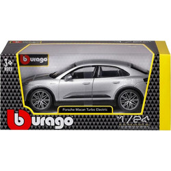 Bburago Porsche Macan Turbo Electric Silver
