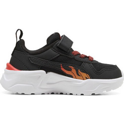 Puma Trinity 2 Παιδικά Sneakers Μαύρα Πορτοκαλί 407738-01