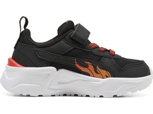 Puma Trinity 2 Παιδικά Sneakers Μαύρα Πορτοκαλί 407738-01