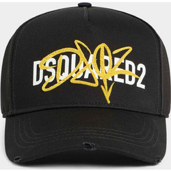Dsquared2 Ανδρικό Καπέλο Jockey Υφασμάτινο Μαύρο BCM101405C00001
