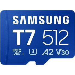 Samsung T7 microSDXC 512GB Class 10 U3 V30 UHS-I A2 170MB/s