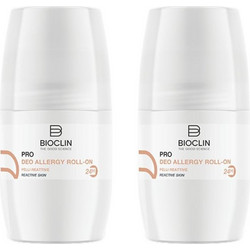 Bioclin Pro Deo Allergy Αποσμητικό Roll On 24h Χωρίς Αλουμίνιο 2x50ml