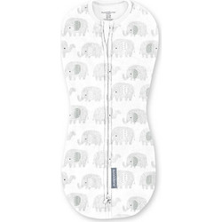 Ingenuity SwaddleMe Pod Scribble Elephant Πάνα Φασκιώματος Λευκή 17234
