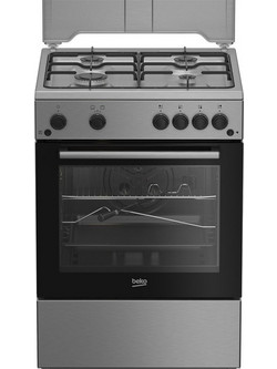 Beko FBSHT62111GX Κουζίνα Αερίου 64lt με Εστίες Αερίου 60cm