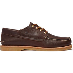 Timberland Crafted Boat Ανδρικά Μοκασίνια Boat Shoes Δερμάτινα Καφέ TB0A5NJ1W0110