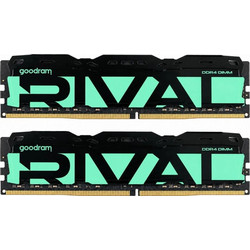 GoodRam Rival 64GB (2X32GB) DDR4 RAM 3200MHz C18 Black White